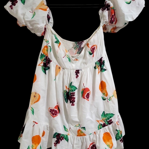 Urban Outfitters Women's Summer In Italy Off Shoulder Mini Dress Size M Colorful - Picture 8 of 16